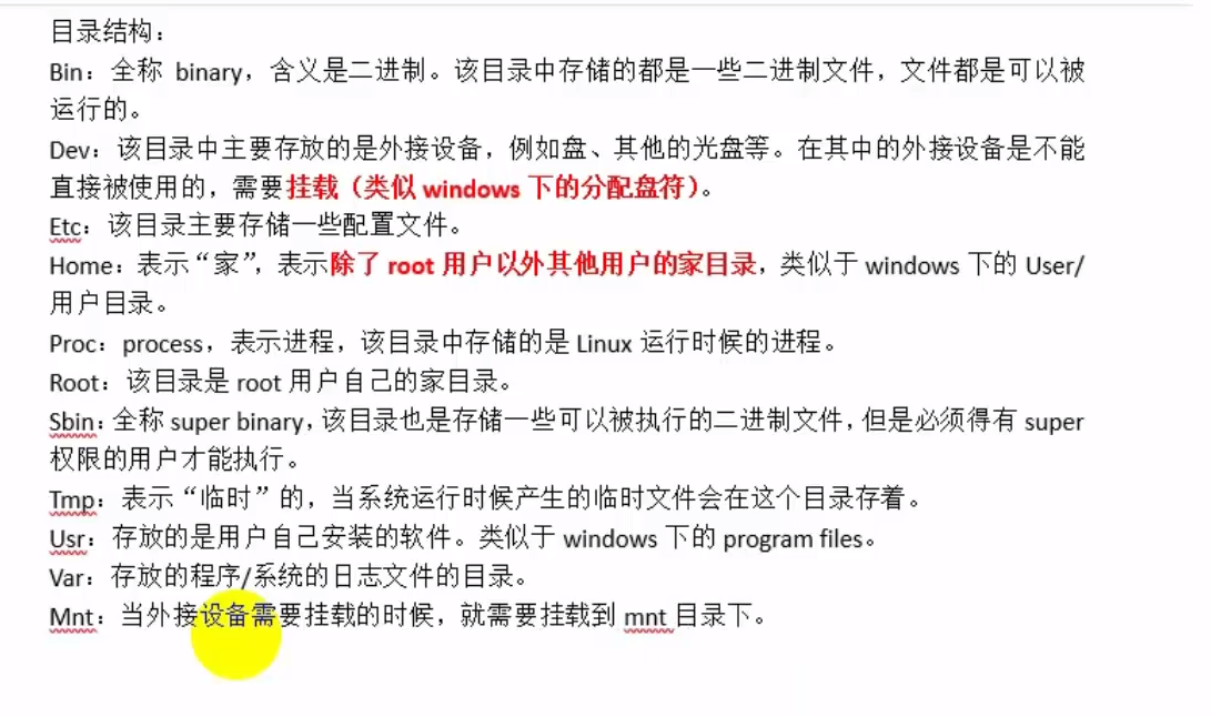 linux文件目录